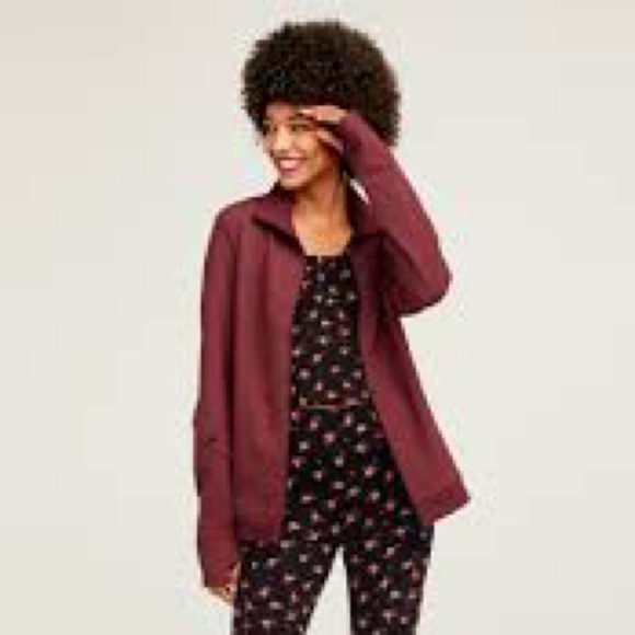 Cabi Training Jacket #4122 brownish burgundy, warm up - Picture 2 of 10